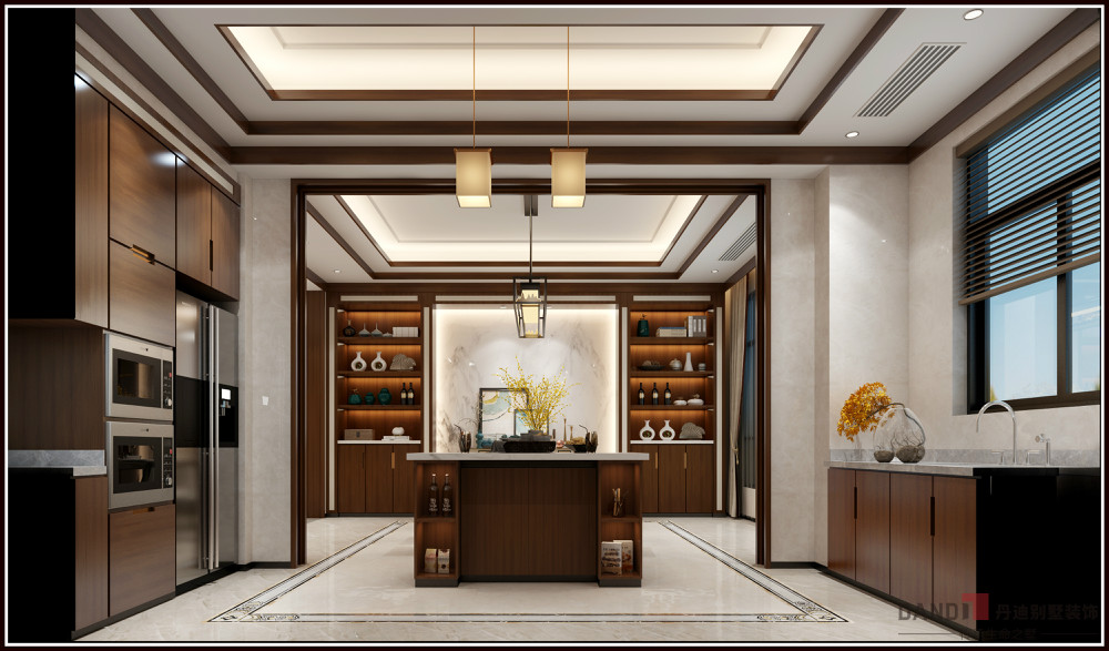 |560㎡豪宅新中式风格别墅设计，端庄又大气，装修太有品位了!