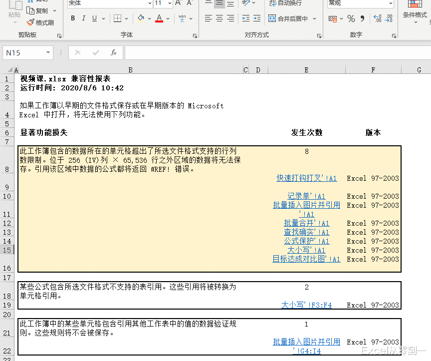 |老板让我制作工作表目录，我不会，同事利用excel兼容性3步搞定