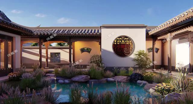 |24张图赏黄石徐总奢华中式庭院别墅,室内装修绝了