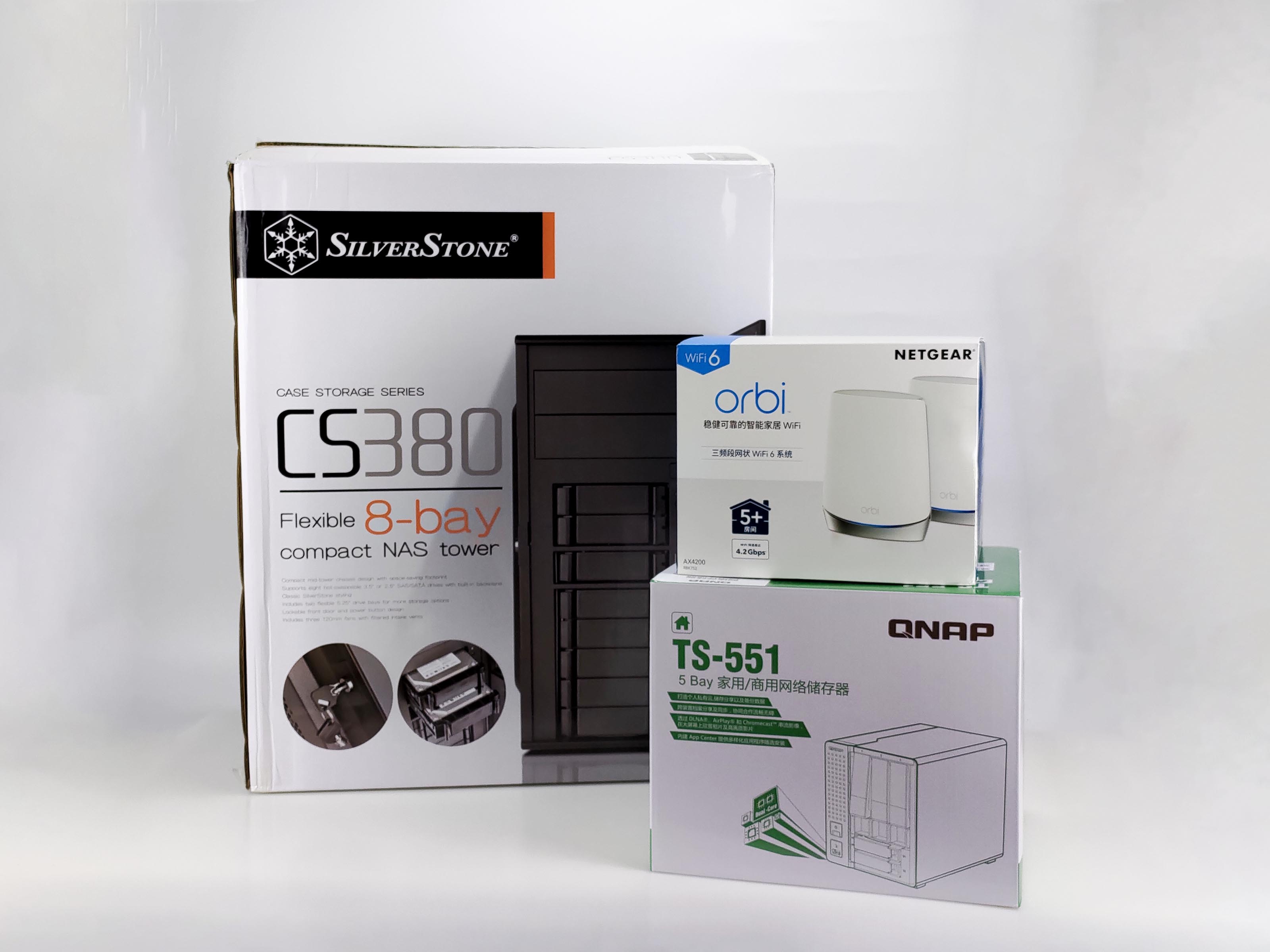 酷睿处理器|64TB超豪华别墅，银欣CS380黑威联通主机达成