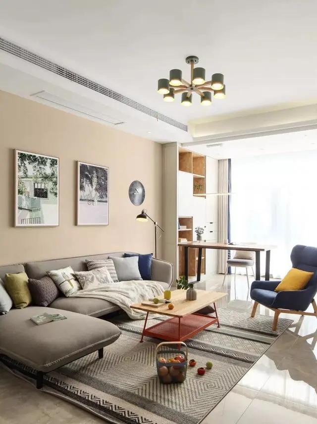 设计师|126㎡复式楼装修，暖咖色为主色调，时尚且充满温馨与青春活力