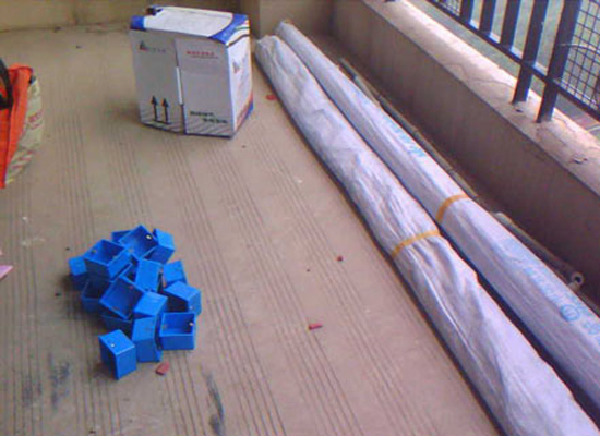 验收过关也不大意 注意材料的存放