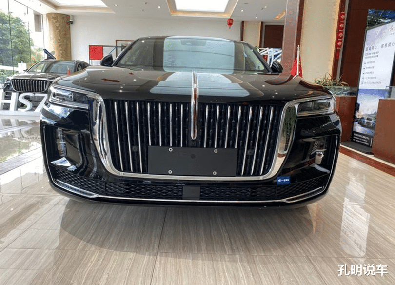 桑塔纳|纯黑红旗H9实车到店,可选装旗杆!内饰比奔驰宝马舒服