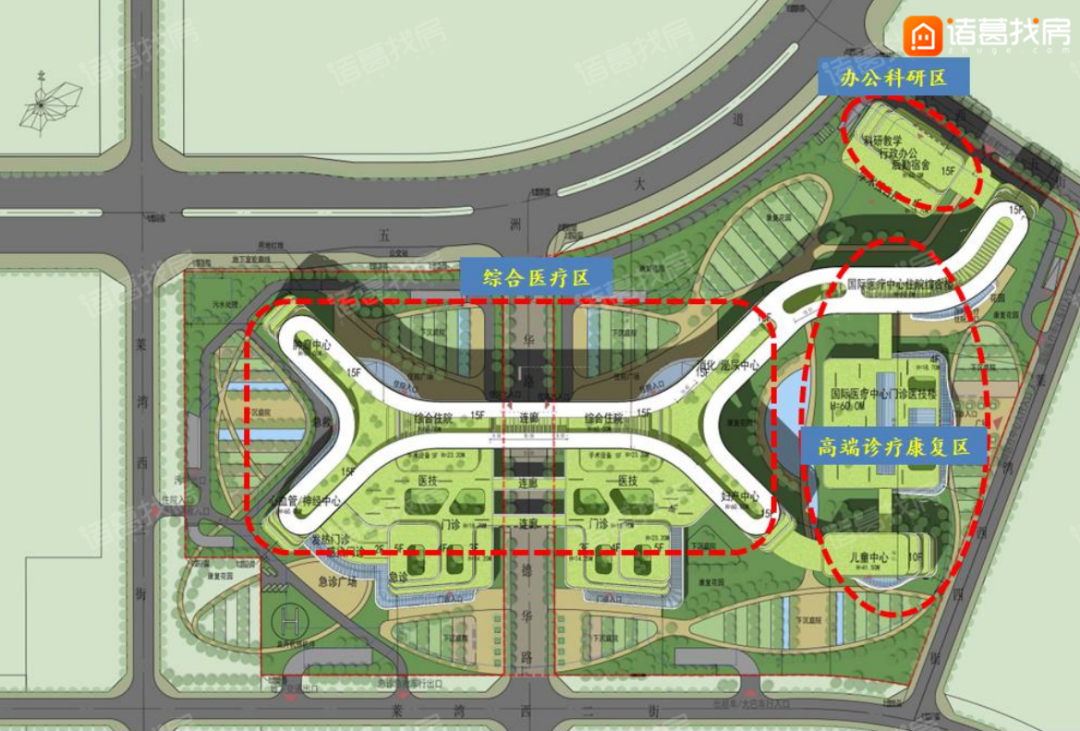 『汕头』汕头中心医院分院效果图与规则细节曝光！创新性布局，4年后建成！