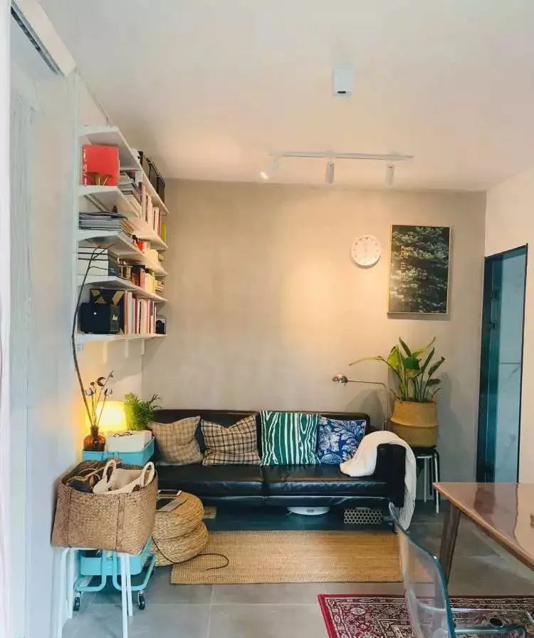 『』28㎡宜家北欧风单身公寓，留白+落地窗设计，让小家宽敞又明亮！