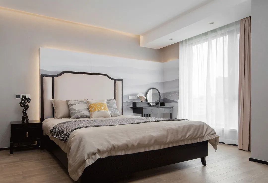 「」140㎡轻奢?新中式风格装修，纷繁都市中的诗意栖居！