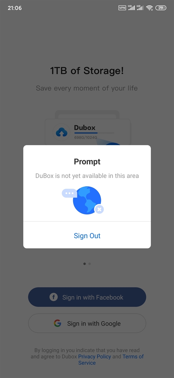 百度|33MB/s+1T空间，禁止内地用户访问。百度，你厉害！