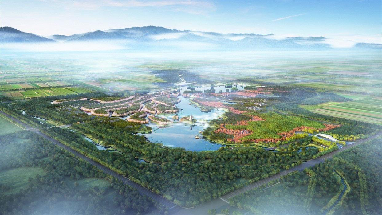 |西安只要你往西走一个小时,就能够看到一个非常漂亮的度假区