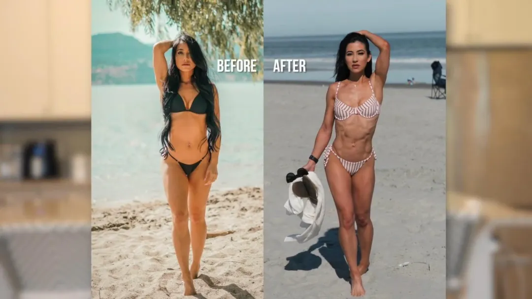 『腹肌锻炼』从平腹到明显腹肌，她是怎么做到的？