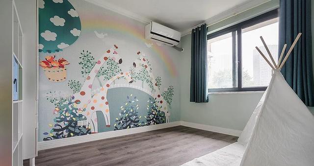 |118㎡简约美式风格装修，卡座餐厅临窗太惬意！