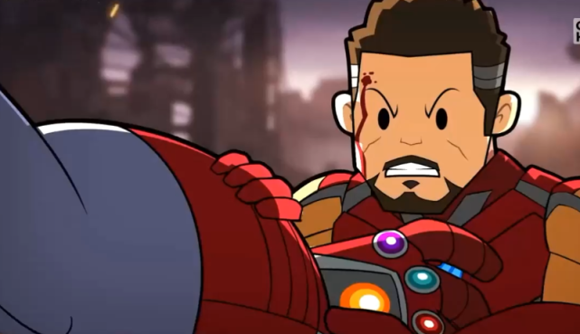 [钢铁侠]复联4全新结局：惊奇队长替钢铁侠打响指，钢铁侠打造宝石战甲