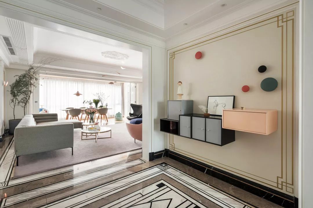 『』160㎡现代欧式混搭风，简洁硬装搭配轻古典家具，大气又优雅！