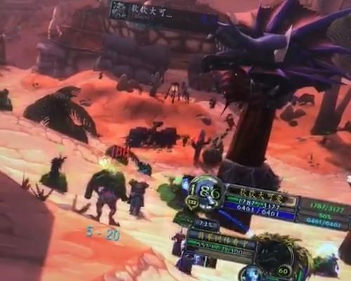 「魔兽世界」魔兽世界怀旧服：玩家拉绿龙进城，无限清空城内脚本，体验极好！