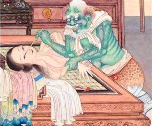 慈禧太后|慈禧有一幅无名女鬼图,放大10倍她在干什么?