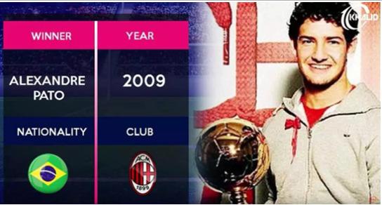 「鲁尼」历届欧洲金童奖前三