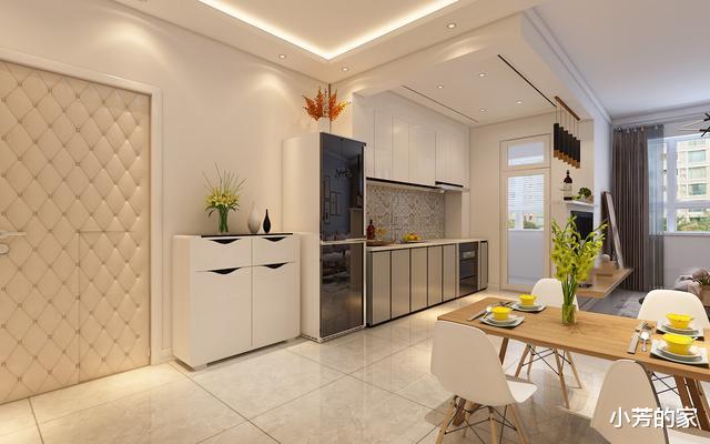 |小两居无客厅户型爆改一居室，砸掉1墙俩门，装矮墙客厅超宽敞！