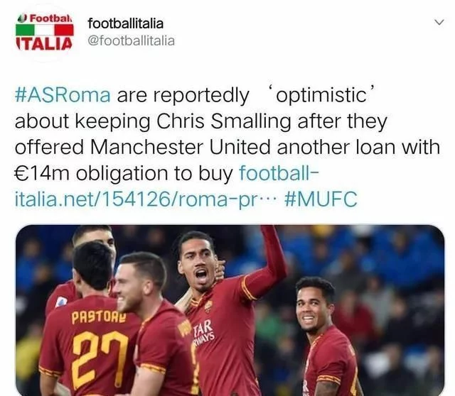 「曼联」2000万欧！曼联悍将转会达协议!