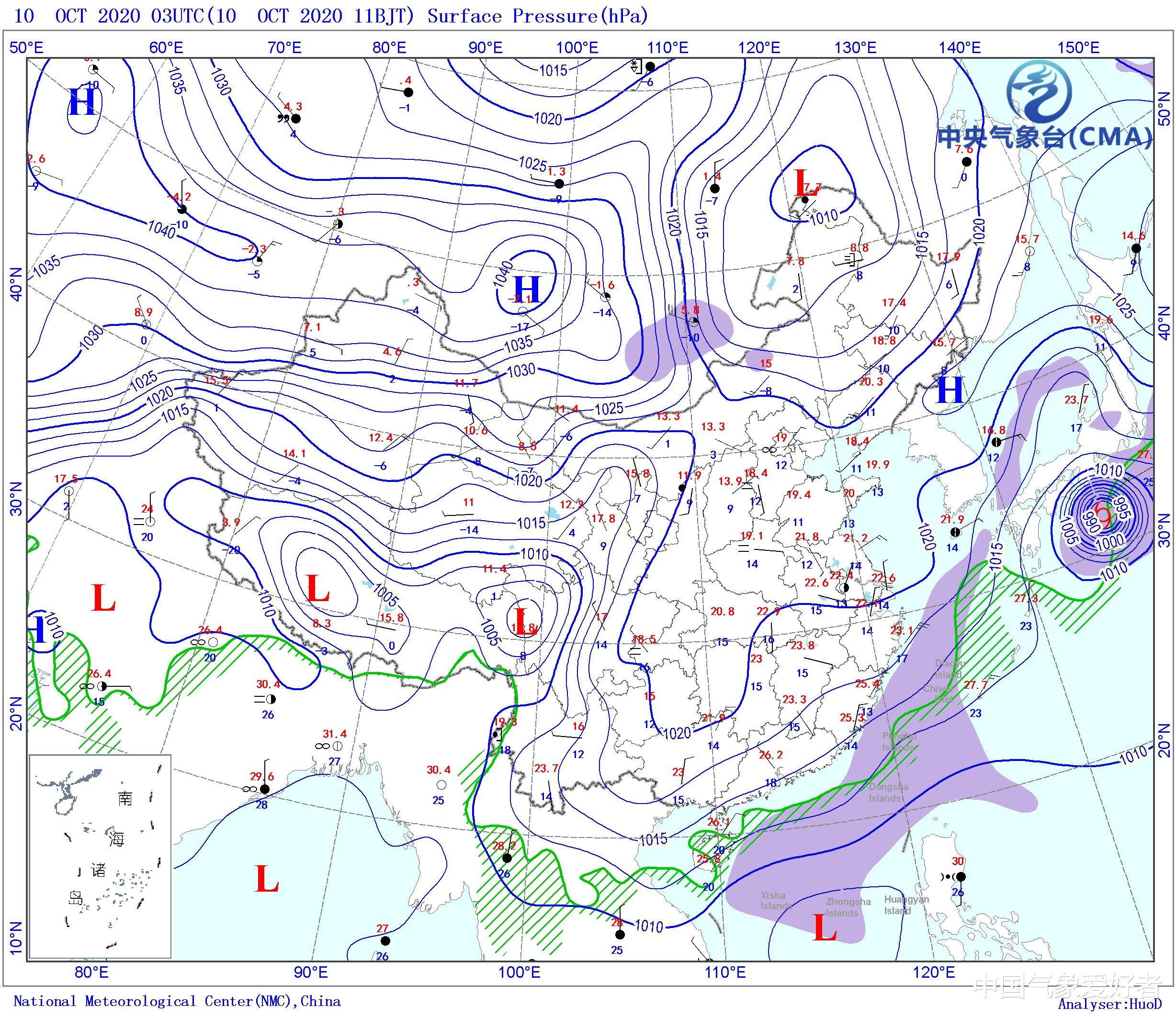 中国气象爱好者|40个寒潮预警发出!冷空气将席卷东北,权威预报:局部-14度