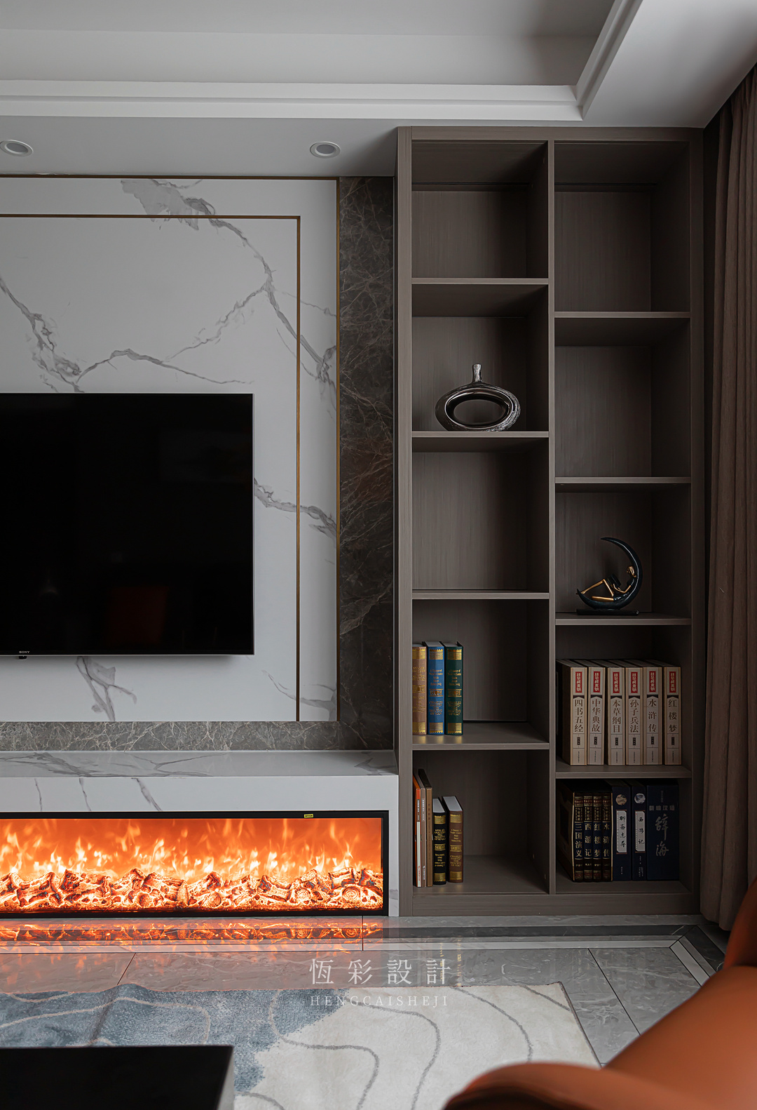 |新作首发 | 140㎡现代轻奢精致主义——致敬爱马仕橙