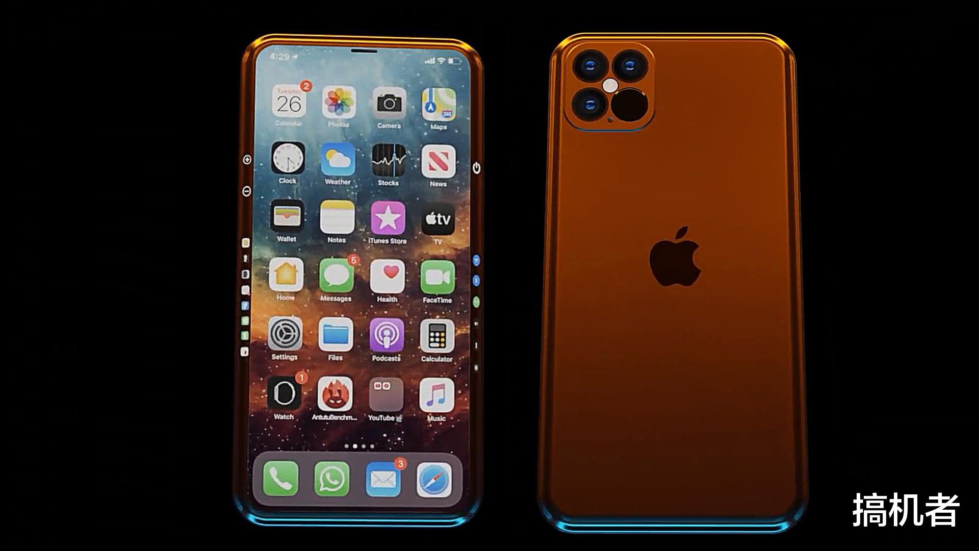 #iphone12#iPhone12概念图：双层机身两块全面屏，屏幕还能左右滑动
