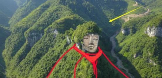 乐山大佛|贵州深山里，一尊自然形成的山体大佛被发现，比乐山大佛还高4米
