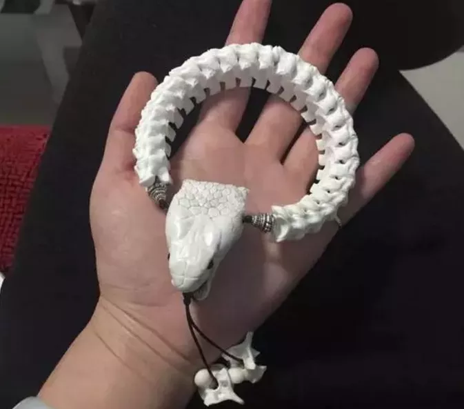 「」谈骨论今，揉骨为玉——蛇骨