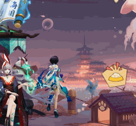 |八百钓鱼海坊主聚会，阴阳师4周年庭院彩蛋，这是海国的铃鹿山？