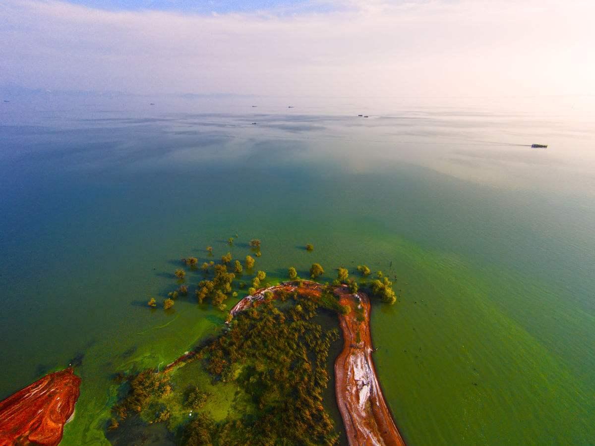 『安徽』安徽名气很大的一处湖泊，环抱2市3县，是长江中下游五大淡水湖之一