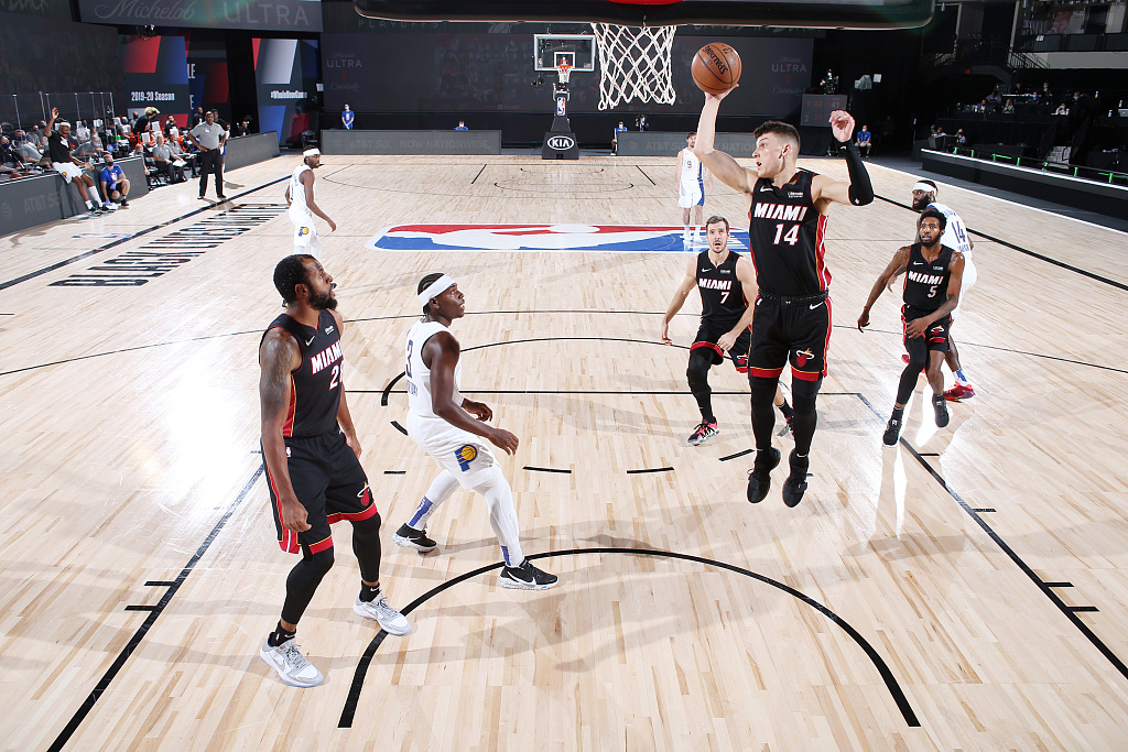 疫苗|3-0!热火124-115战胜步行者 全队4人得分20+ 布罗格登空砍34+14+7