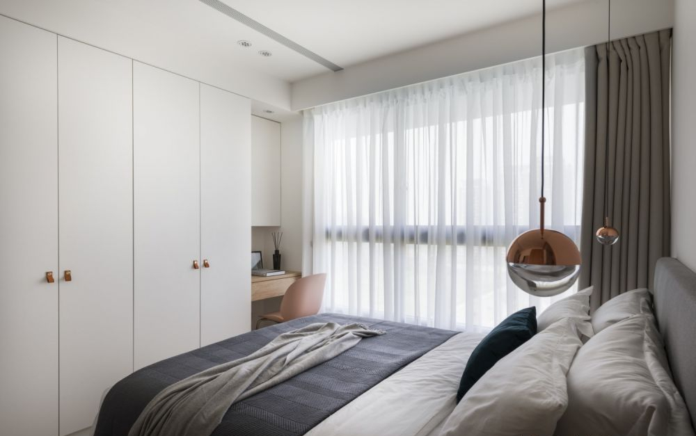 |次卧只有8㎡，设计师建议这样设计，该有都能有，而且还不拥挤！