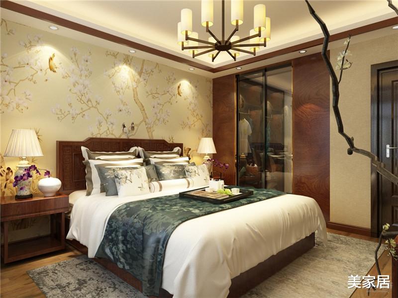 【】123平新中式风格样板间超有韵味,这是老人房?年轻人住也没问题啊