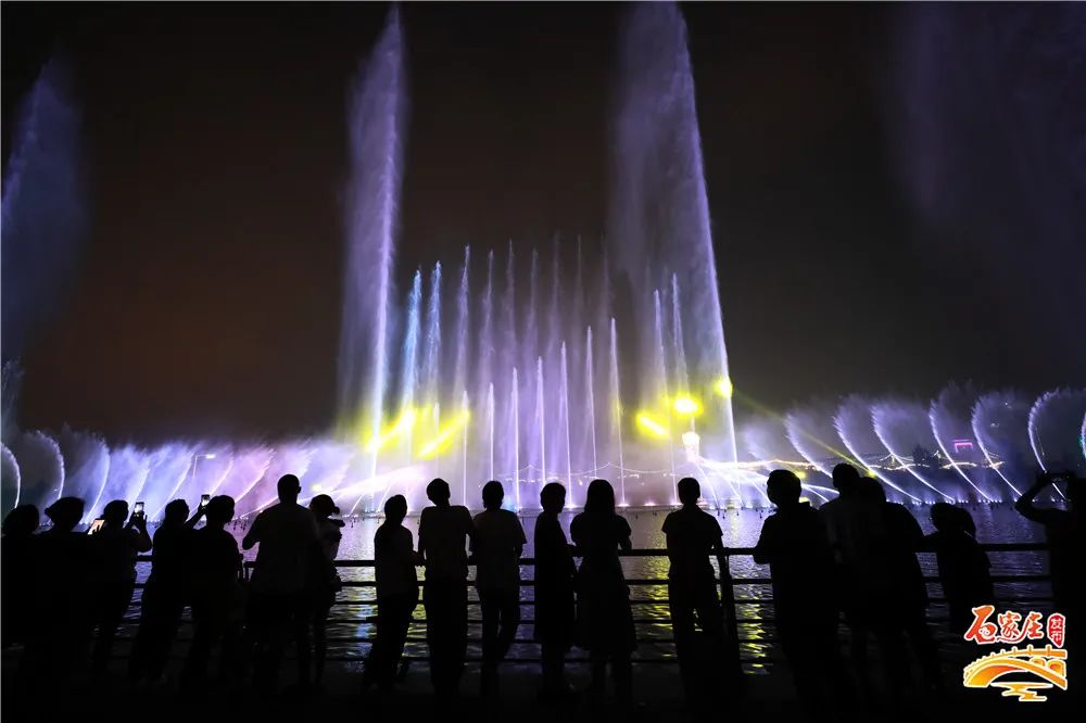 石家庄广播电视台|刚刚！石家庄滹沱河生态区光影水秀上演！大片来了→