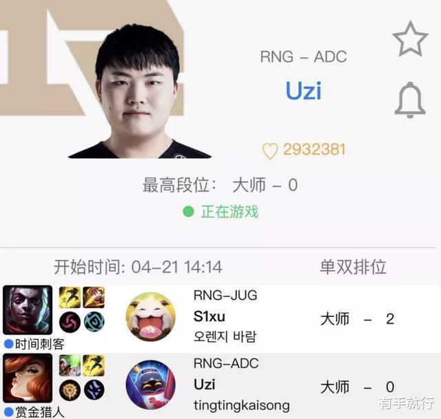 「Uzi」Uzi终于确认可以出场！老搭档Ming正在帮他恢复状态