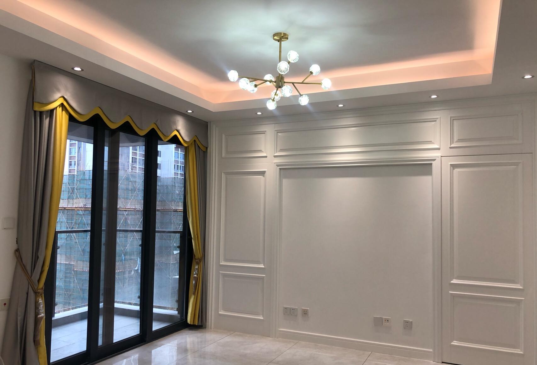 @硬装结束，还没来得及布置家具，隐形门电视墙非常喜欢，分享一下