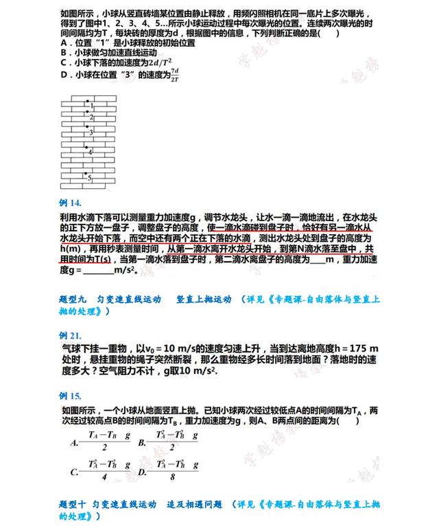 [物理]重磅！2020物理必考题型总结（更新版）考向分析，助你轻松提分