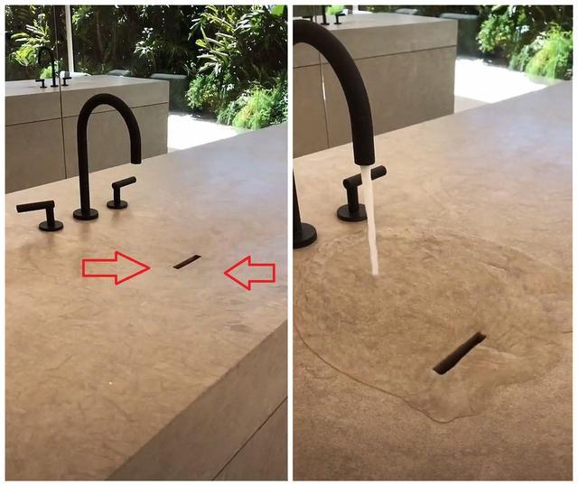 []邻居家洗手台空无一物，排水就靠1条缝？看完我家也不装台盆了