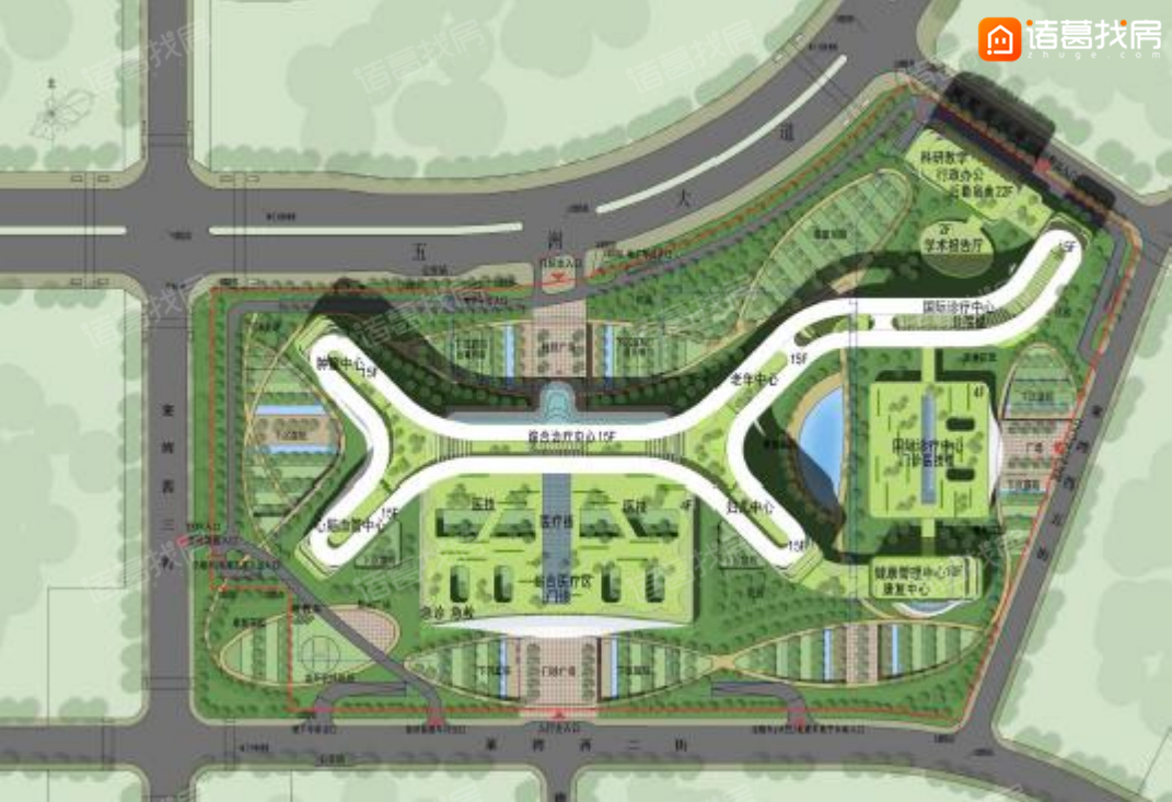 『汕头』汕头中心医院分院效果图与规则细节曝光！创新性布局，4年后建成！