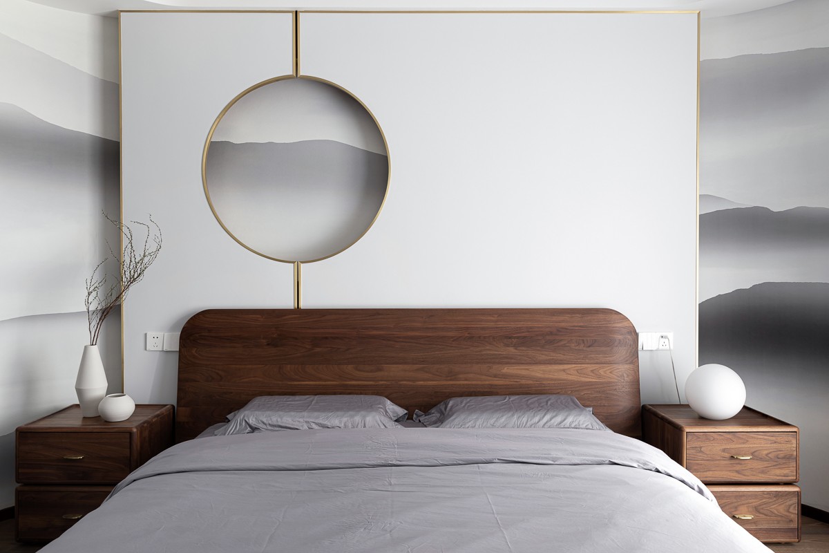 ##168㎡两室一厅，最美禅意新中式，原木风的客厅，诗意又实用