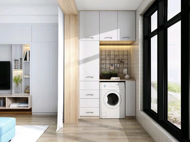 |阳台不仅是晾晒衣服,洗衣机可以放哪些空间?阳台有哪些设计方案