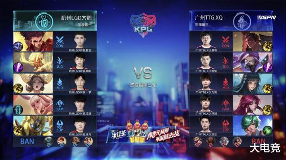 『洛杉矶』KPL春季赛：广州TTG.XQ 4: 2 杭州LGD大鹅 晋级败者组第四轮！