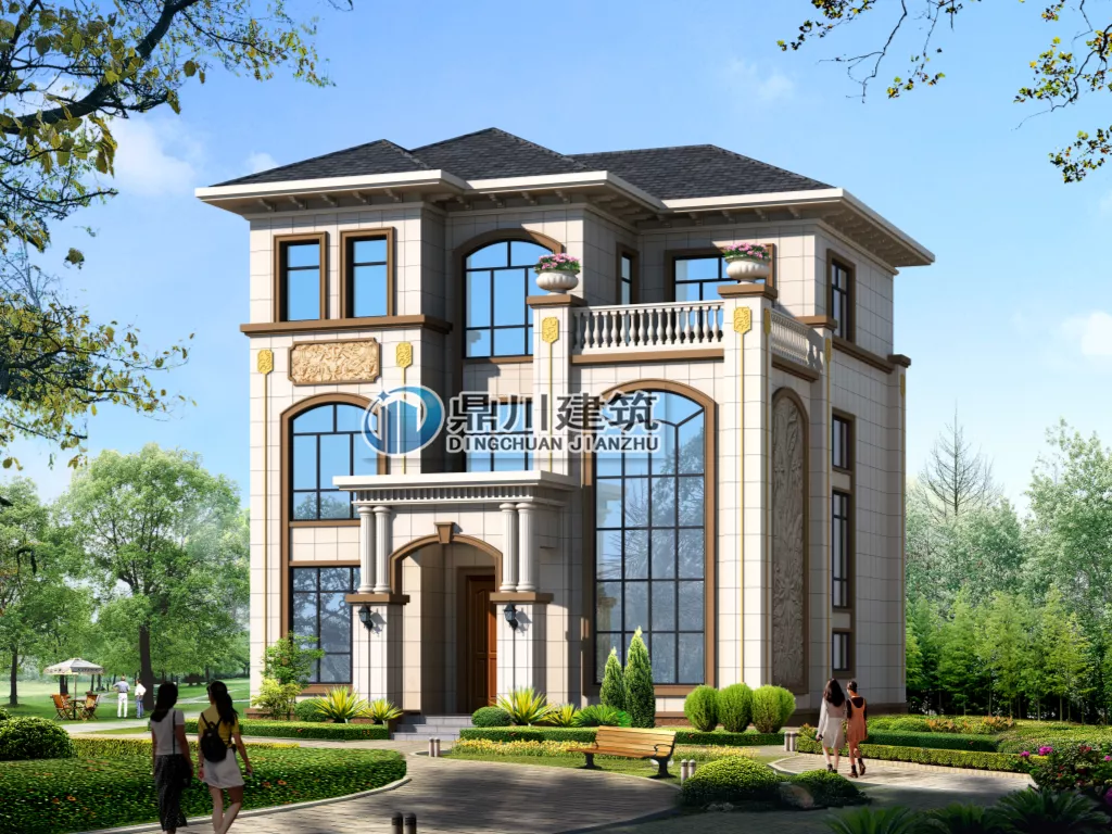 []复式三层自建别墅，7款欧式风格设计，农村盖房潮流款