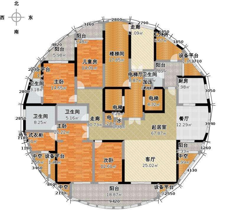 |“日不落”大平层户型,9个阳台360°无敌景观,网友:装不起窗帘
