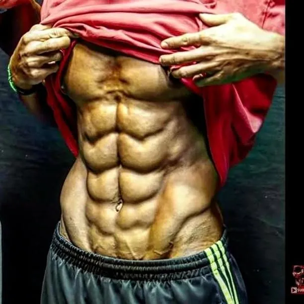 健身▲健身圈公认最牛X的6块、8块、10块腹肌男模