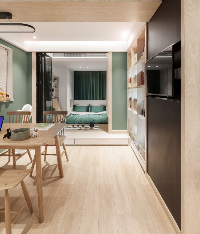 |一家三口的紧凑小蜗居，50㎡硬挤成两房，小户型也能过得很幸福