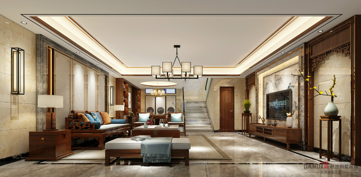 「」800㎡极具文化韵味的新中式风别墅装修设计,年轻人也超爱!