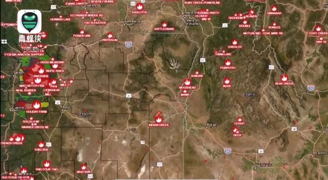 任嘉伦|山火遮天蔽日，仿佛“世界末日”，美国加州正午“烧”成黄昏……