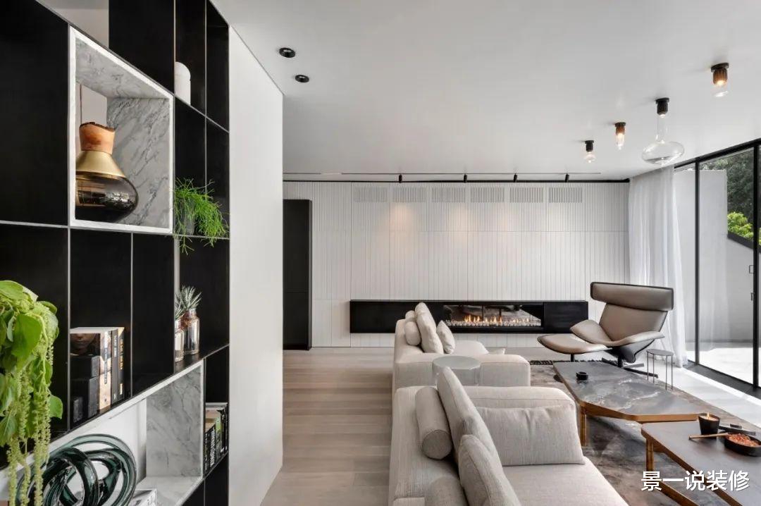 []现代轻奢风格别墅，黑白色的装修简单、大气好看，大爱啊！