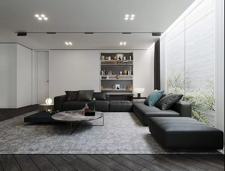 『』现代简约风别墅软装设计，简约尽显高级范