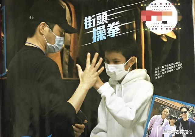 「张智霖」张智霖抛下靓靓带儿子逛街，父子俩帅气如兄弟，13岁儿子像极妈妈