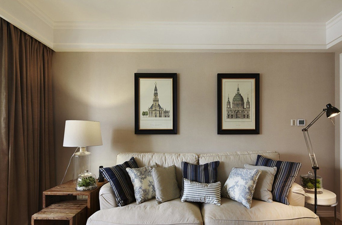 |114平简约美式，两房两厅，装修花28万，朋友都说太超值了